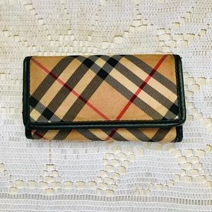 BURBERRY London Blue Label Key Case 4 Hooks